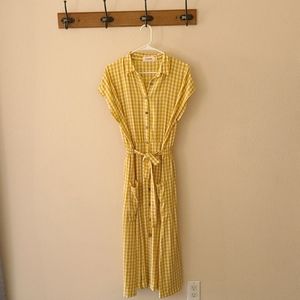 Yellow Gigham Dress